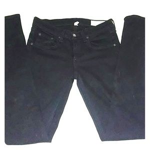 RAG & BONE Black Skinny Jeans Sz 26